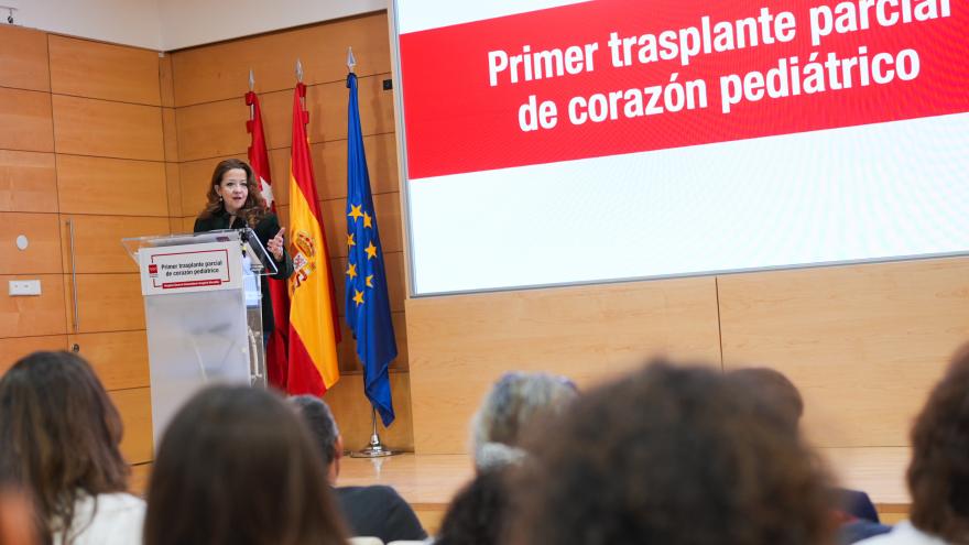La consejera Fátima Matute durante la presentación