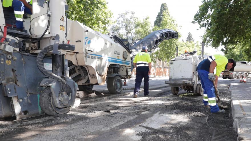 Imagen de las obras en Aranjuez