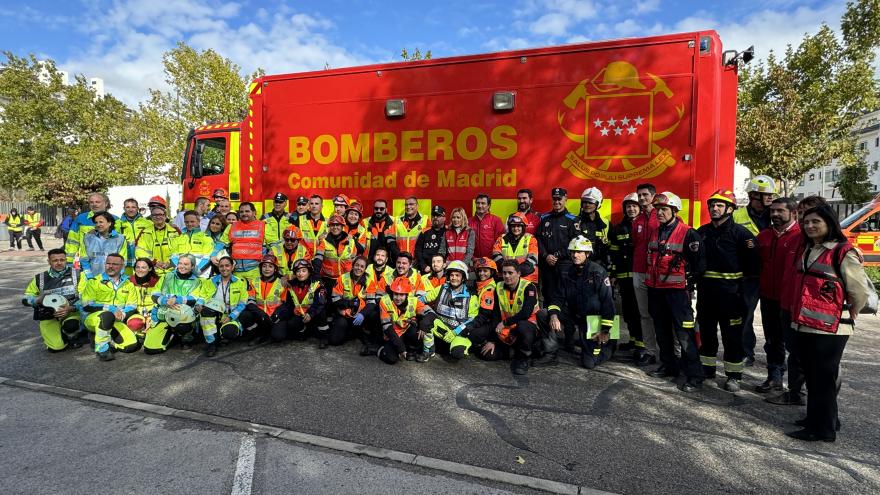 servicios de emergencia de bomberos y del SUMMA 112 de la Comunidad de Madrid y del Ayuntamiento de Alcobendas