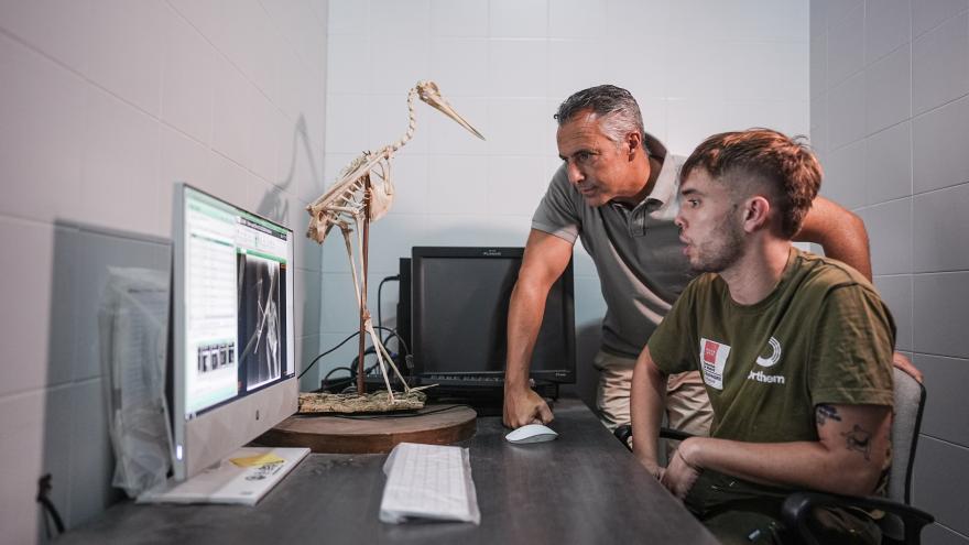 El consejero de Medio Ambiente, Carlos Novillo, visita en Tres Cantos este hospital público dedicado a fauna