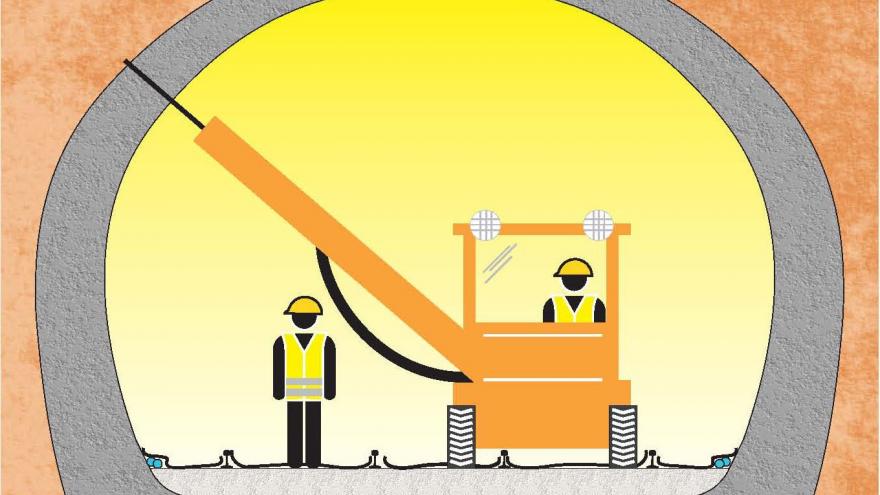 Fase 4, perforación del túnel