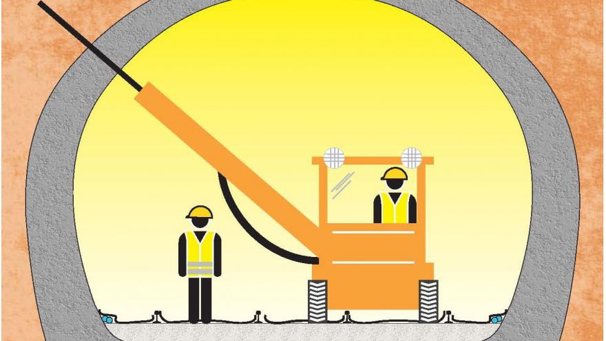 Consolidación del túnel, Fase 6, Perforación de drenes californianos