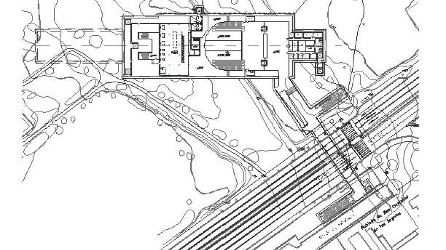 Planta de situación de la estación San Cristóbal