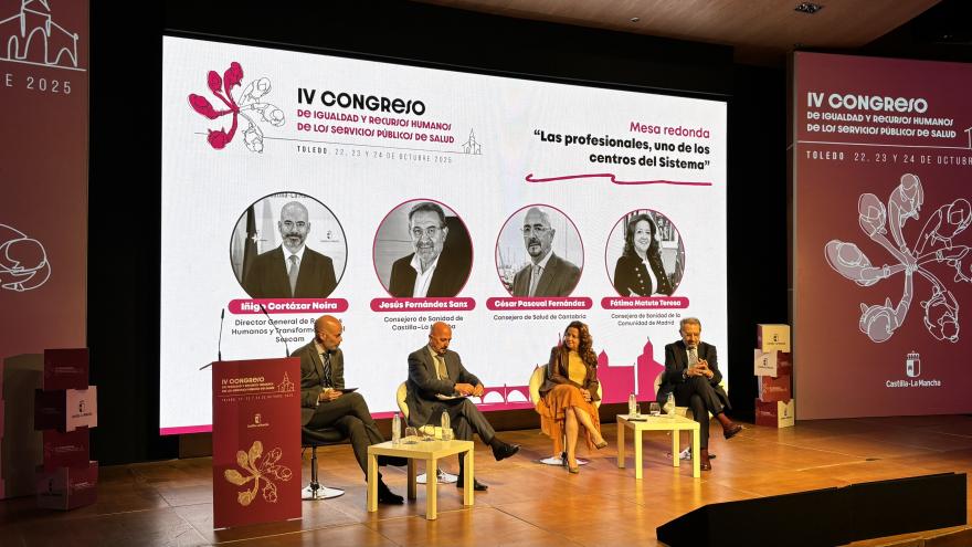 La Comunidad de Madrid expone su política de recursos humanos basada en la meritocracia y estabilidad de sus 80.000 profesionales sanitarios  La consejera Matute