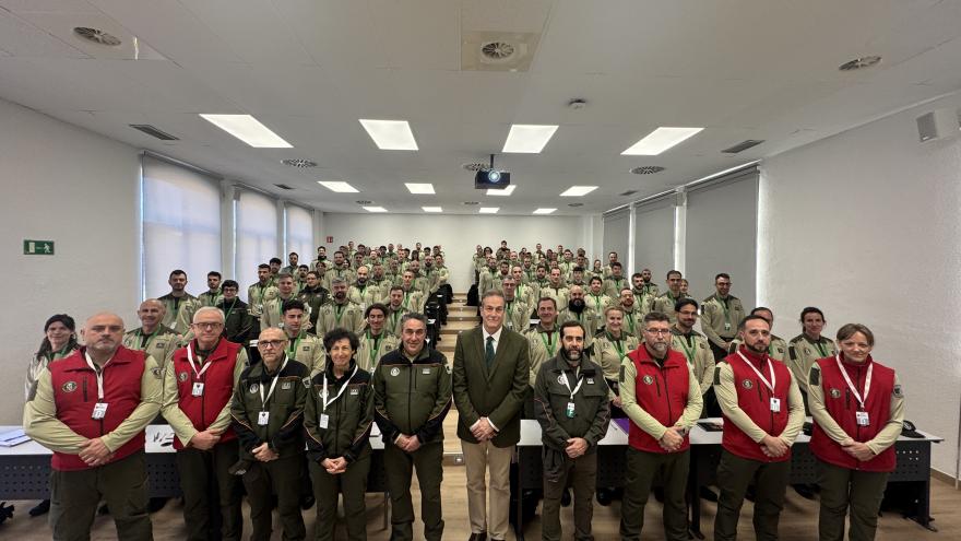 La Comunidad de Madrid incorpora 91 nuevos efectivos a su Cuerpo de Agentes Forestales Los agentes forestales en el aula