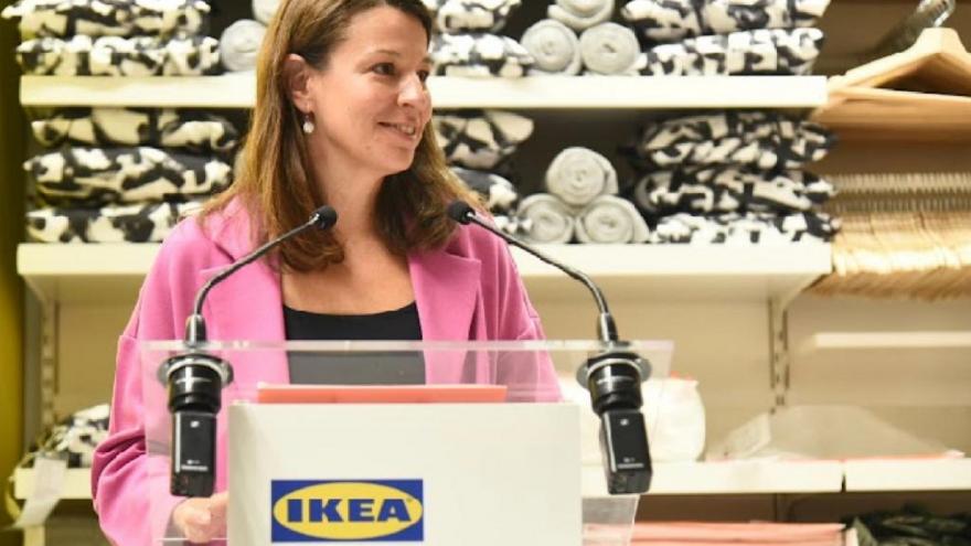 Marta Nieto, directora general de Comercio, Consumo y Servicios, en la inauguración del nuevo IKEA en Leganés