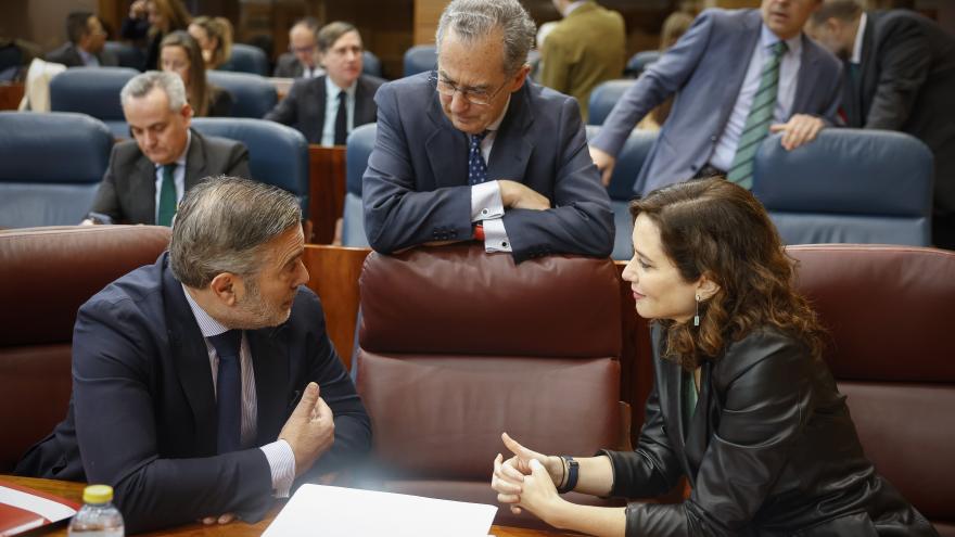 La presidenta durante el pleno de la Asamblea