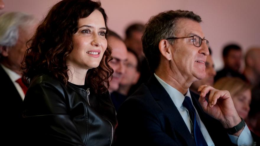 La presidenta Ayuso en FITUR junto a Feijoó