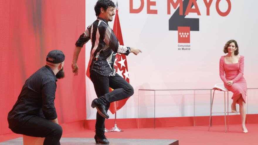 El bailaor Jesús Carmona durante su actuación