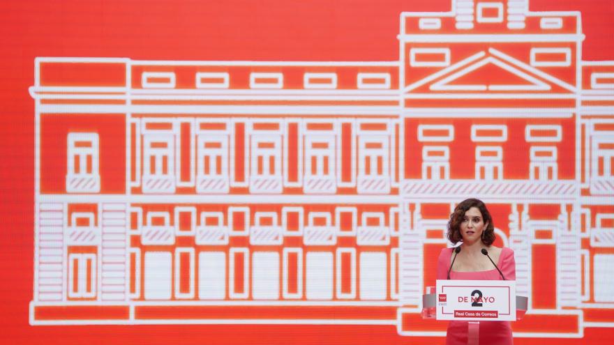 La presidenta durante su intervención