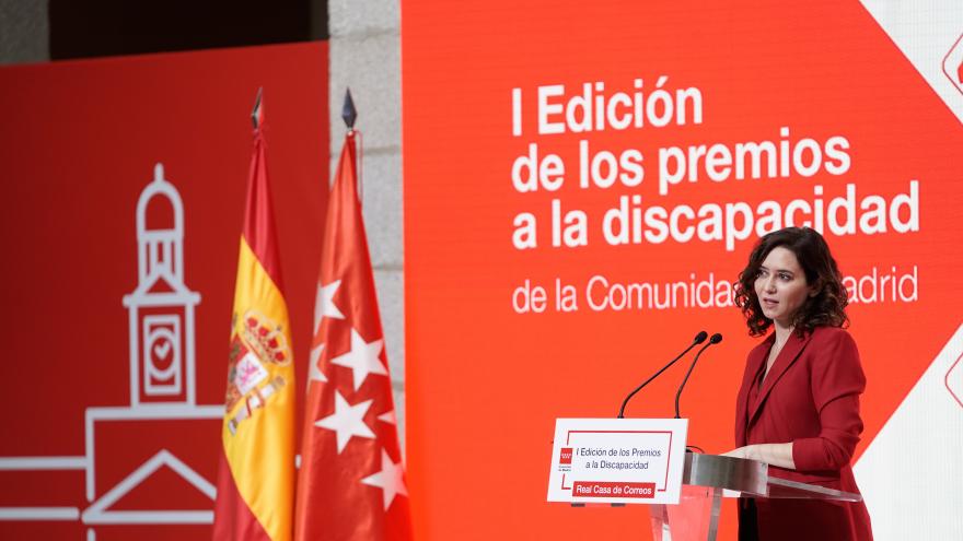 La presidenta durante su intervención