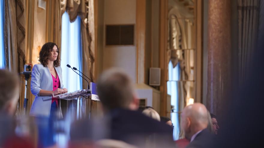 La presidenta durante el foro