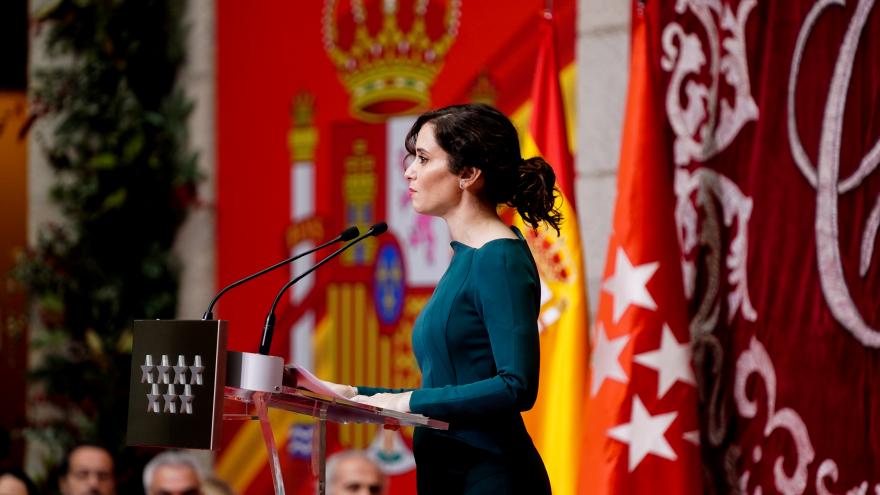 La presidenta durante su discurso en el acto