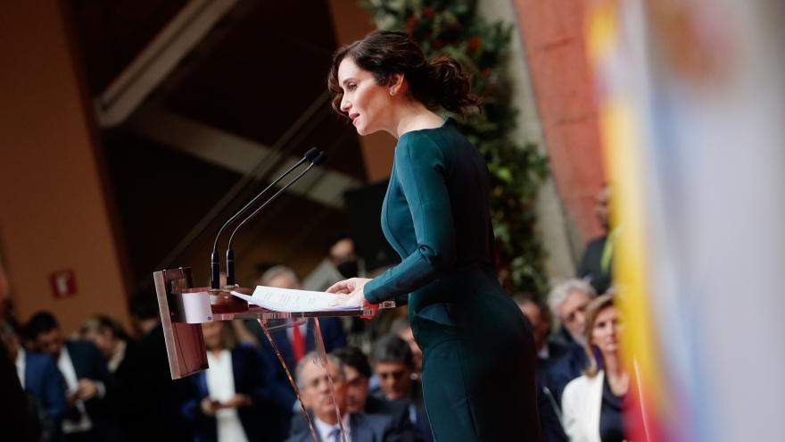 La presidenta durante su discurso en el acto