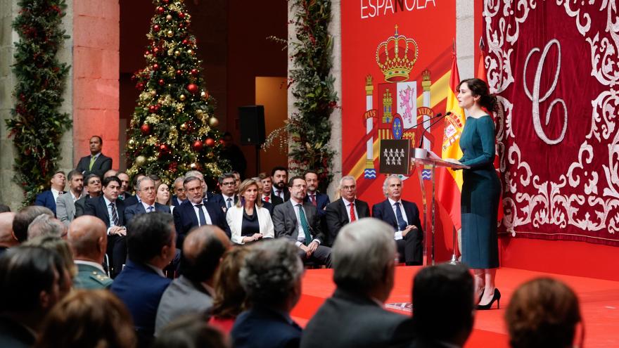 La presidenta durante su discurso en el acto