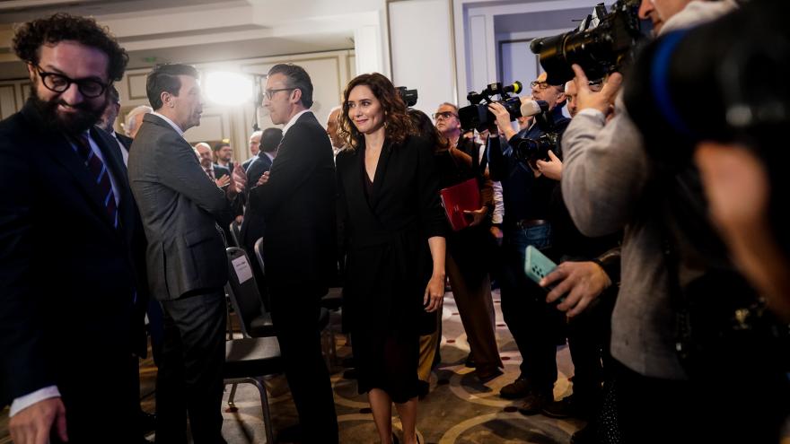 La presidenta a su llegada al acto