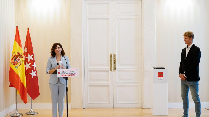 La presidenta durante su intervención