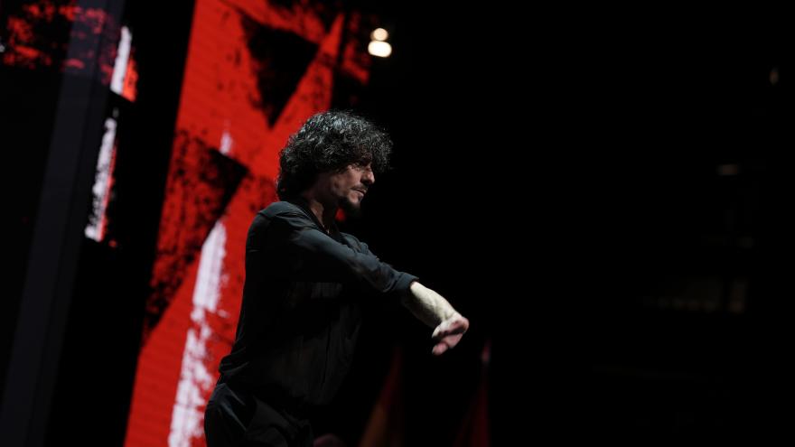 Jesús Carmona durante su interpretación