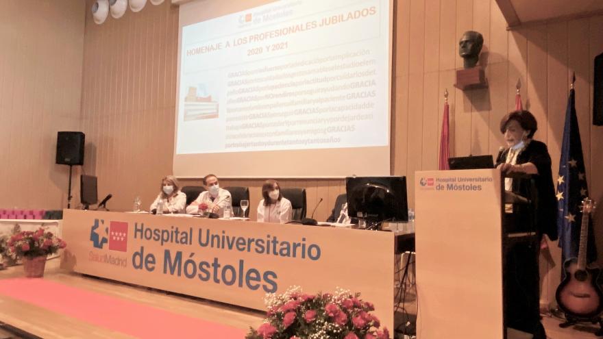  Homenaje a los profesionales jubilados en el Hospital Universitario de Móstoles en 2020 y 2021