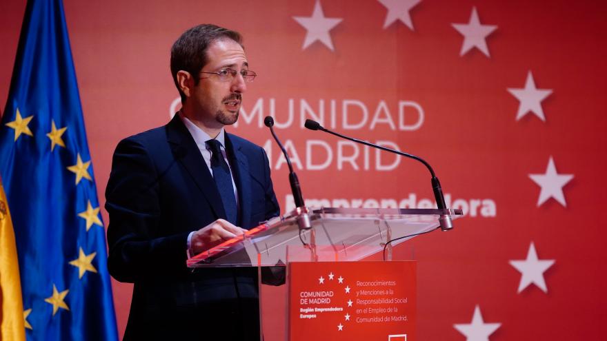 El viceconsejero durante su discurso