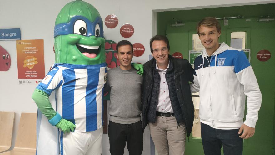 Alcalde de Leganés con Don Pepino