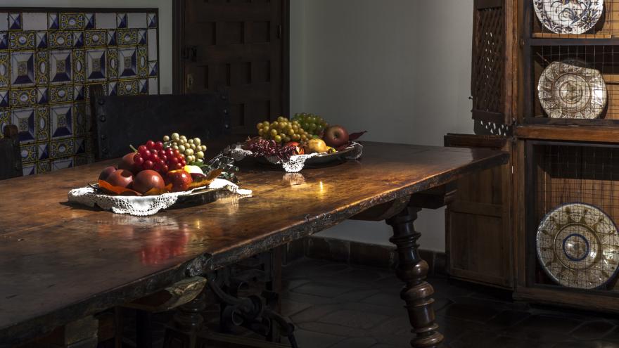 Sala aderezada para comer