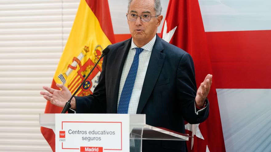 El vicepresidente Enrique Ossorio durante su intervención