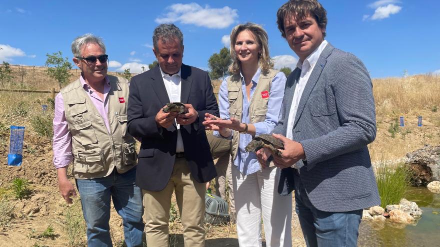 La consejera Paloma Martín ha visitado este espacio natural, entre Parla y Fuenlabrada