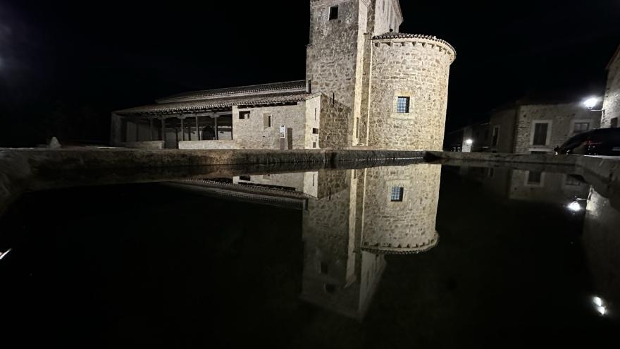 Imgen nocturna de Prádena del Rincón