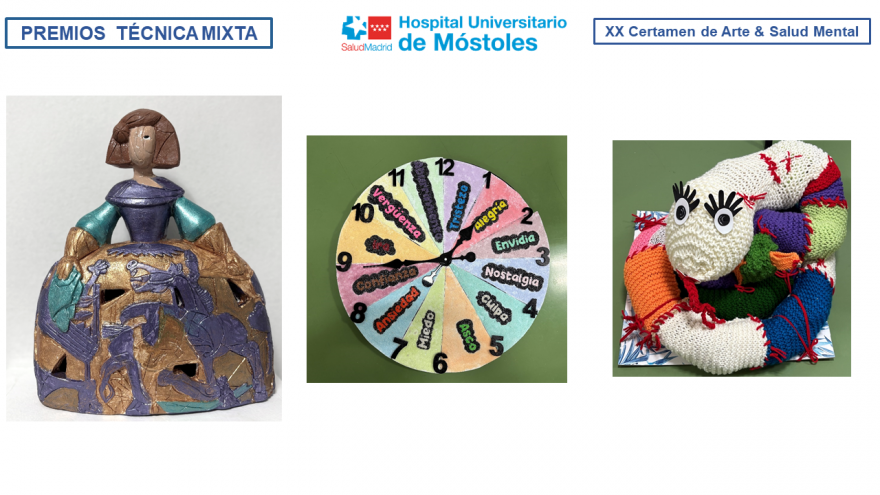 Obras premiadas en el Certamen, en la categoría de Técnica Mixta