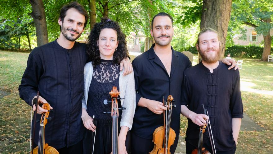 Una foto del grupo Protean Quartet