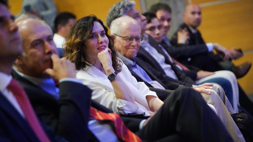 La presidenta Isabel Díaz Ayuso en la Universidad de Chile