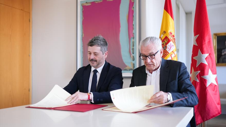 La Comunidad de Madrid firma un nuevo convenio de colaboración con el Museo Nacional Thyssen-Bornemisza para apoyar la actividad de la pinacoteca El consejero De Paco Serrano