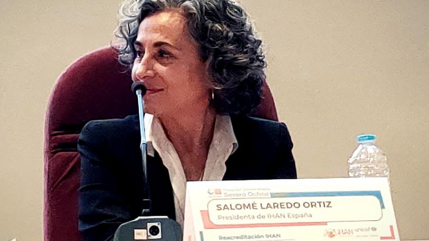 Salomé Laredo presidenta de IHAN España en el acto de Reacreditación IHAN