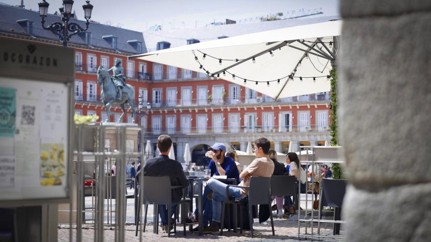 Una terraza en Plaza Mayor