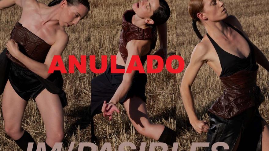 CARTEL ESPECTÁCULO IM/PASIBLES ANULADO