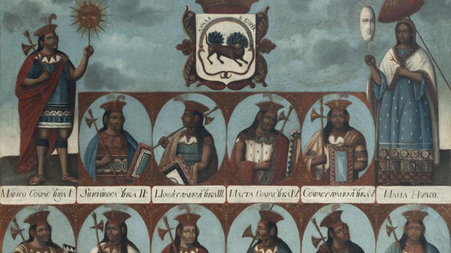 Ilustración con diversos personajes 