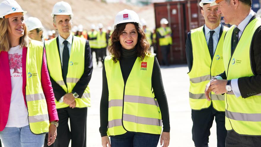 La presidenta durante su llegada
