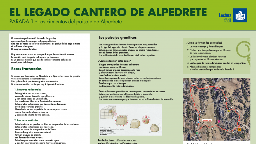 Parada 1 de la senda el Legado de cantero