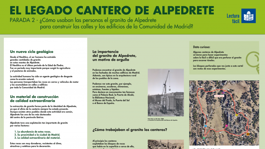 Parada 2 de la senda el Legado de cantero