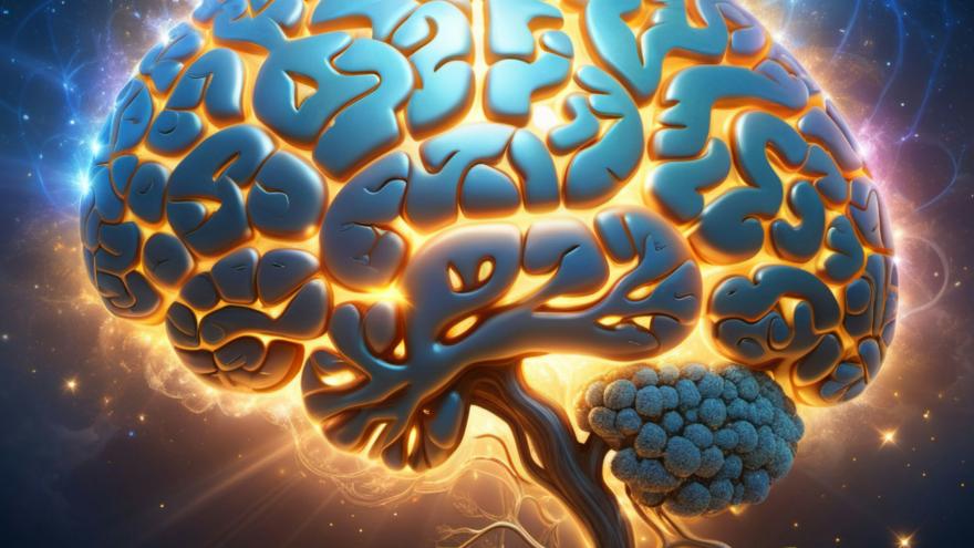 Imagen cerebro iluminado