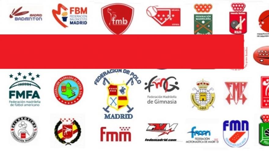 Logotipos de las federaciones deportivas madrileñas