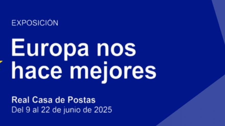 Logotipo de la exposición Europa nos hace mejores