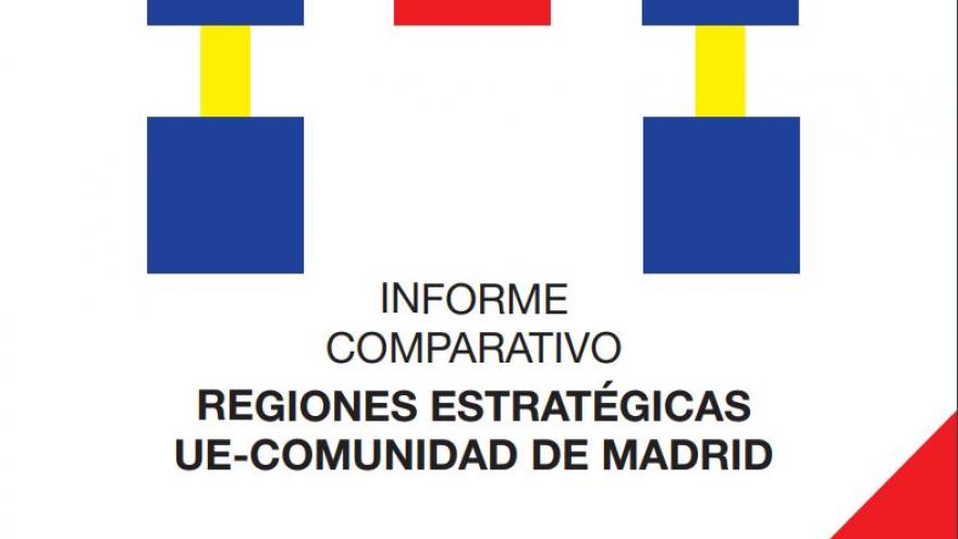 Portada del Informe comparativo de las regiones estratégicas de la UE y la Comunidad de Madrid