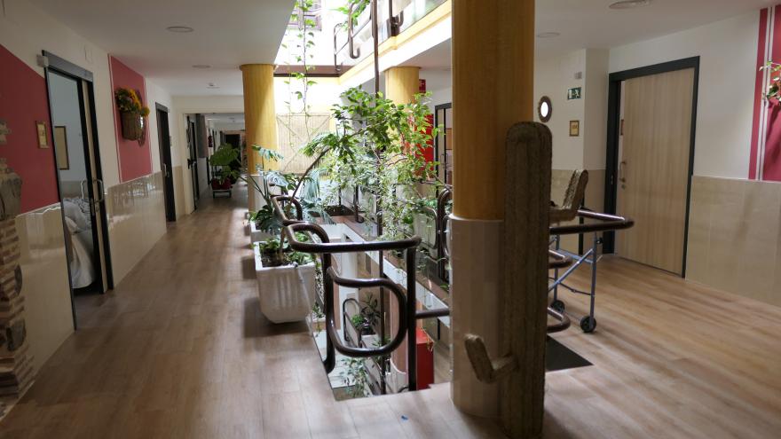 Vista interior residencia de mayores
