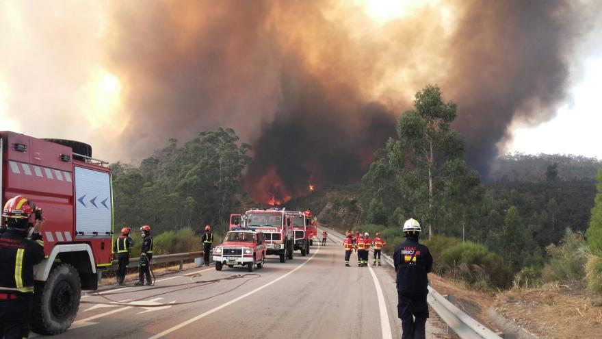Actuación del ERICAM en los incendios de Portugal de 2017
