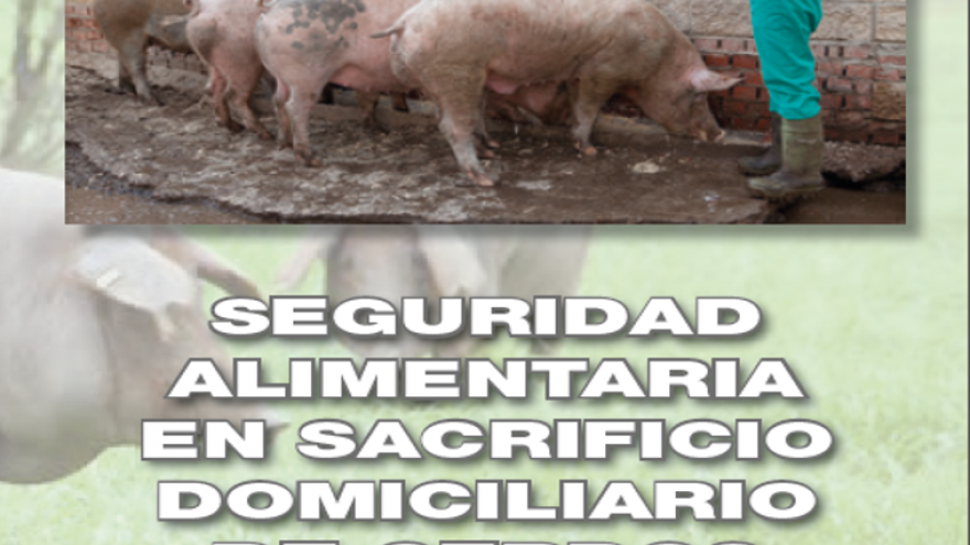 Portada sacrificio domiciliario de cerdos Portada del folleto: sacrificio domiciliario de cerdos