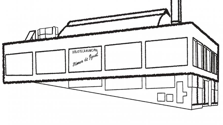 Diseño Biblioteca Blanca de  Igual de El Molar
