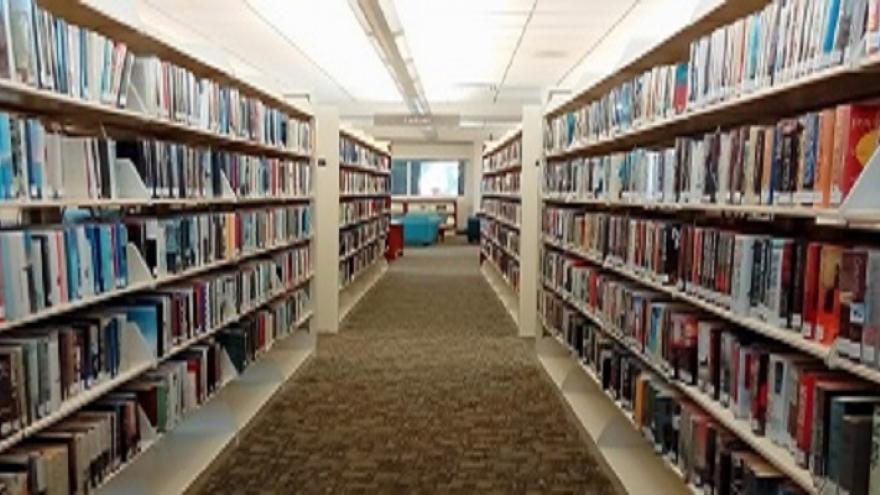 Estanterías de libros de una biblioteca