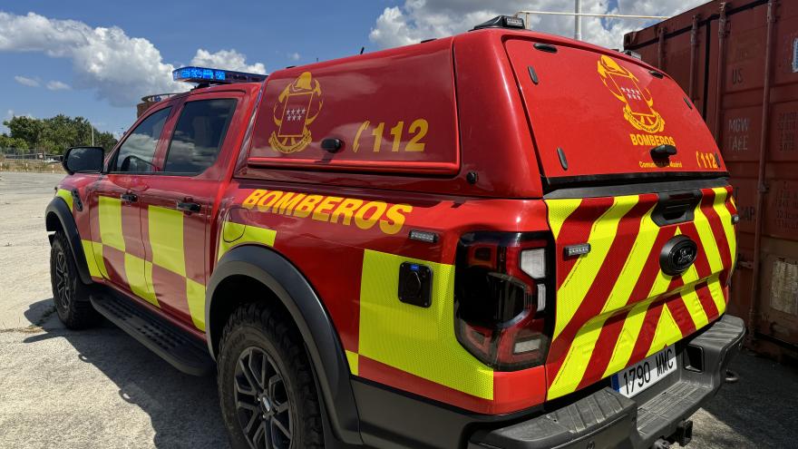 pick up del Cuerpo de Bomberos